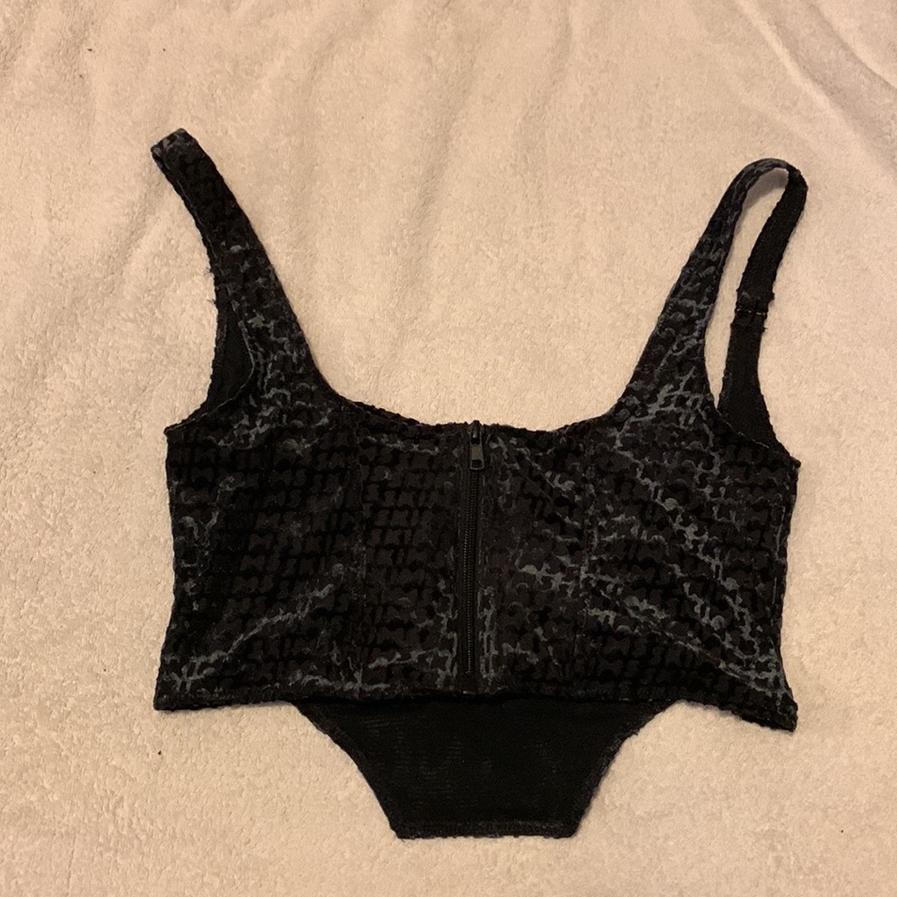 SKIMS velvet corset